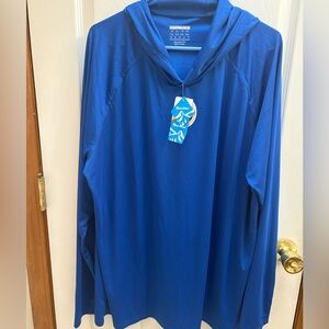 Men's Blue SPF guard lightweight hoodie